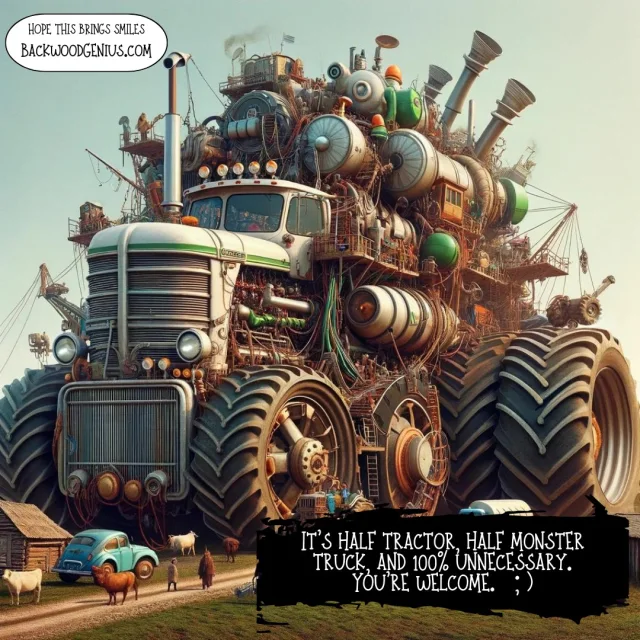 Monster Tractor — BackwoodGenius original illustration