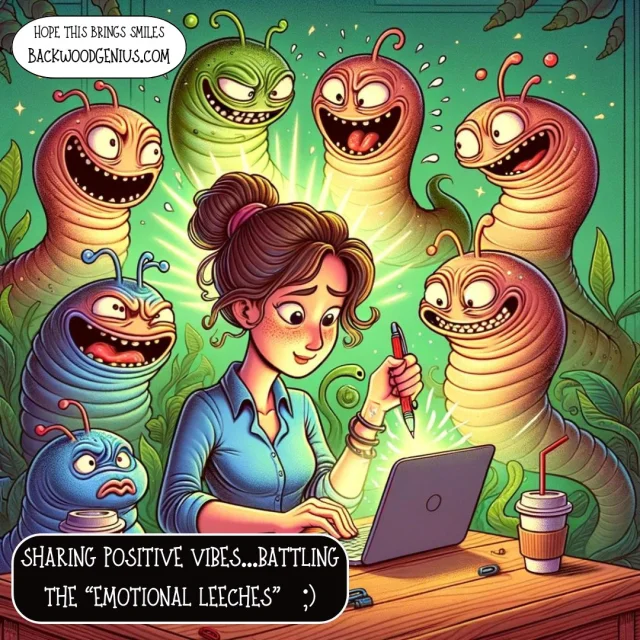 Emotional Leeches — BackwoodGenius original illustration