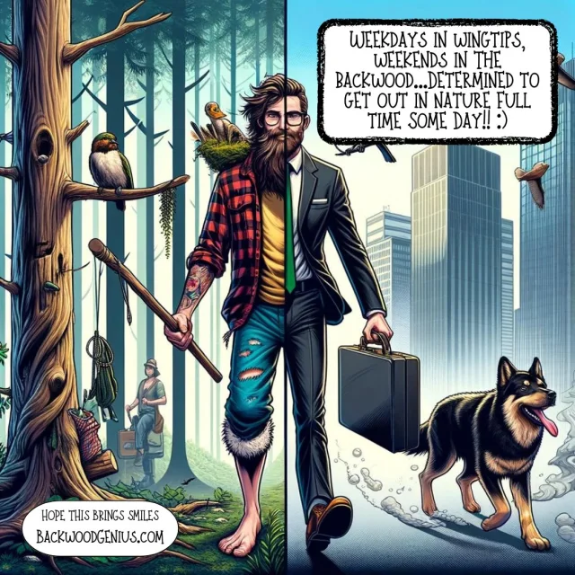 Country Commute — BackwoodGenius original illustration