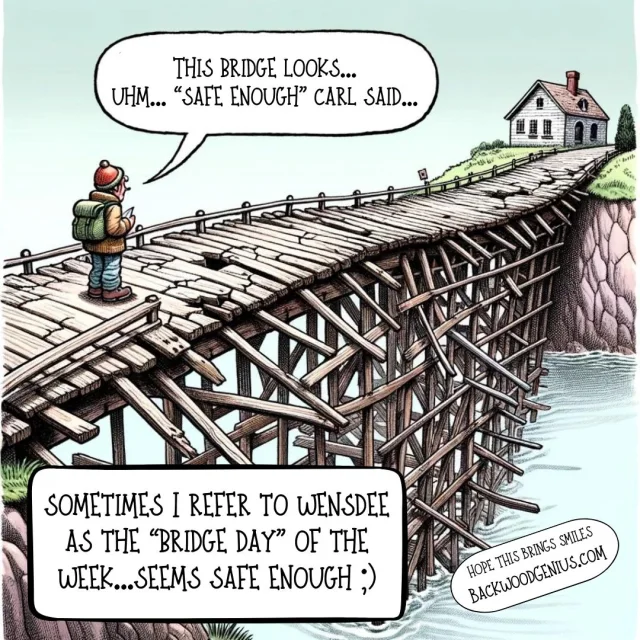 Bridge Day — BackwoodGenius original illustration