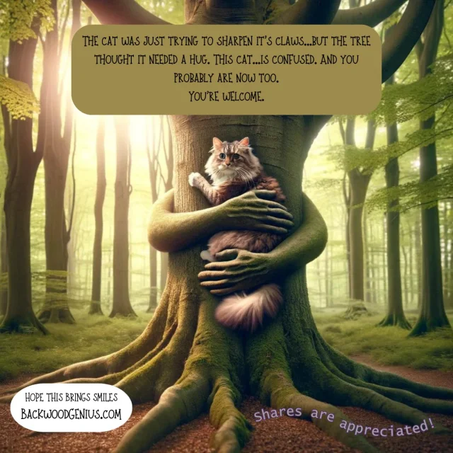 Tree Hugger — BackwoodGenius original illustration