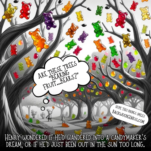 Fruit Basket Trees — BackwoodGenius original illustration
