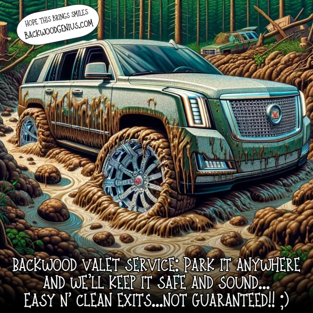 Mud Luxury — BackwoodGenius original illustration