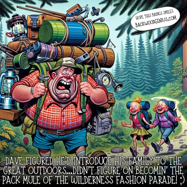 Camping Essentials — BackwoodGenius original illustration
