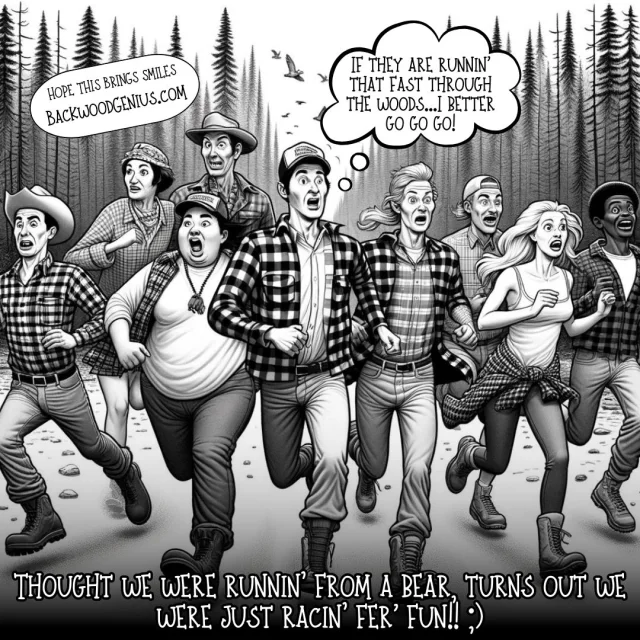 Backwood Line Dance — BackwoodGenius original illustration