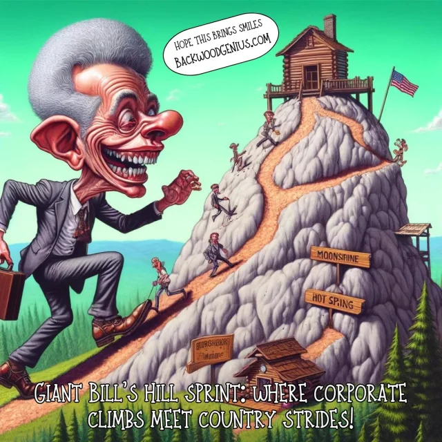Mountain Mortgage — BackwoodGenius original illustration