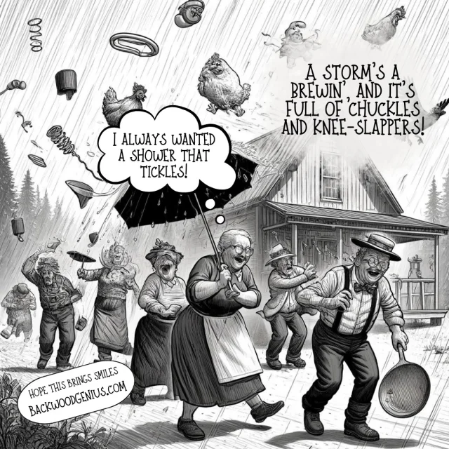 Kitchen Weather — BackwoodGenius original illustration