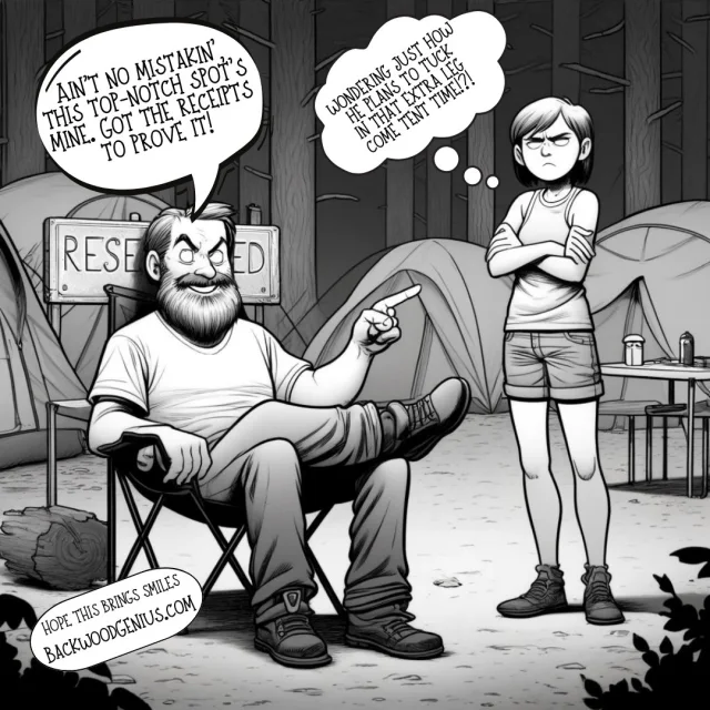 Reserved Seat — BackwoodGenius original illustration