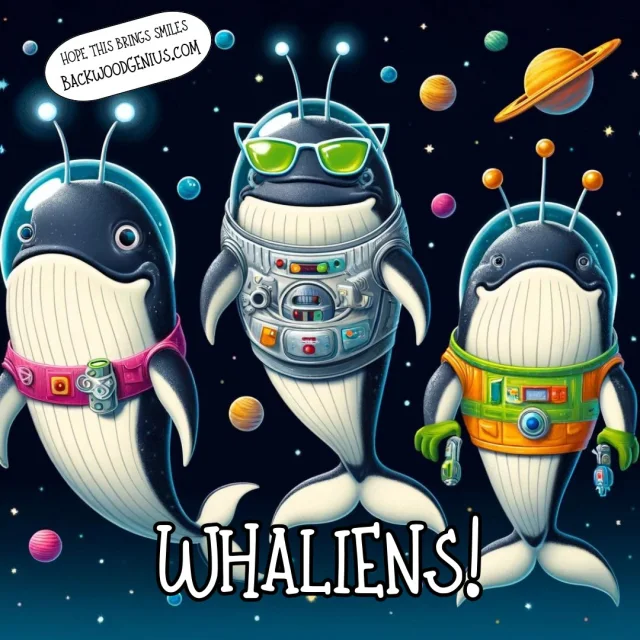 Whaliens — BackwoodGenius original illustration