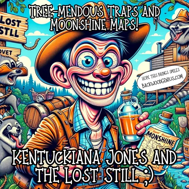 Kentuckiana Jones — BackwoodGenius original illustration