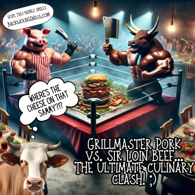 Grillmaster Showdown — BackwoodGenius original illustration