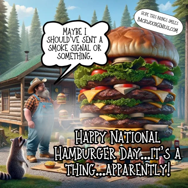 Hamburger Day — BackwoodGenius original illustration