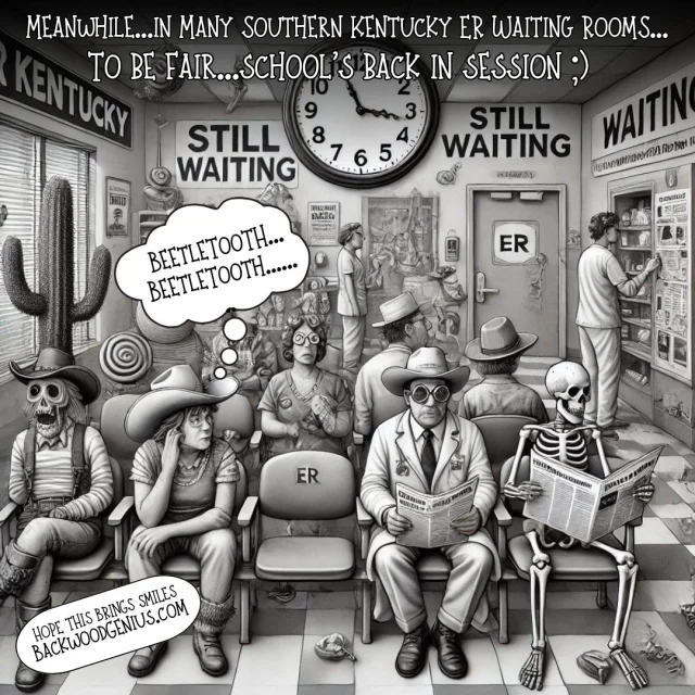 Waiting Room — BackwoodGenius original illustration