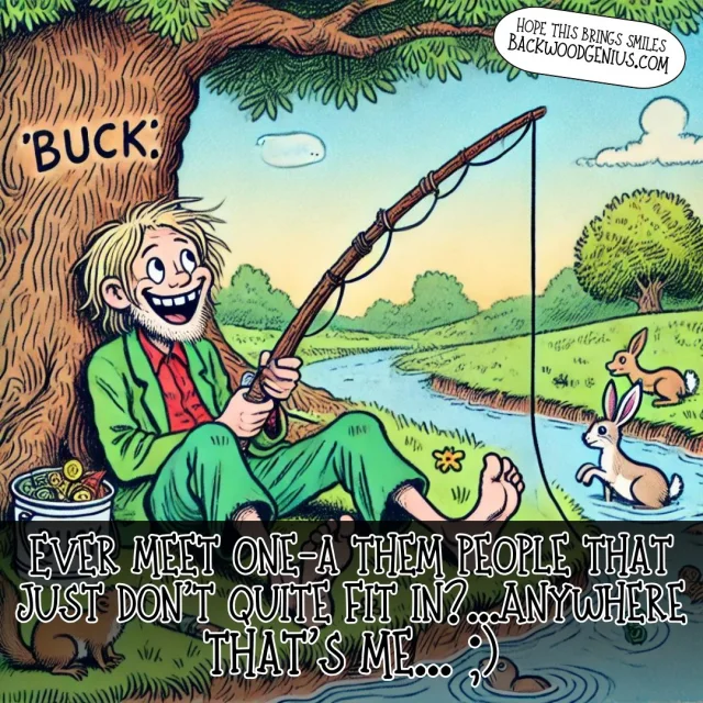 Meet Buck — BackwoodGenius original illustration