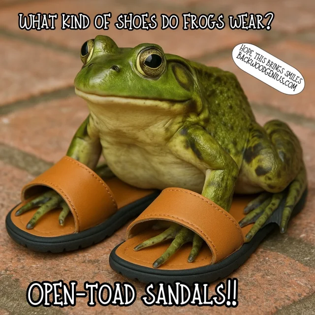 Open-Toad Sandals — BackwoodGenius original illustration
