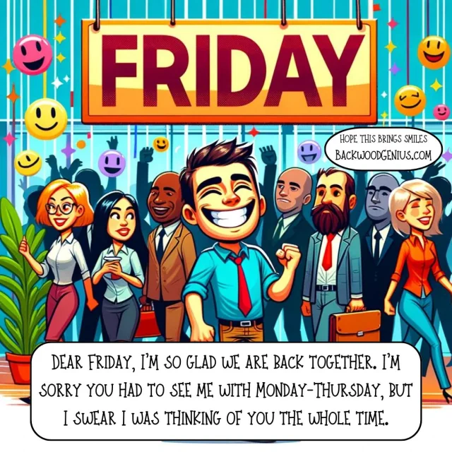 Hello Friday — BackwoodGenius original illustration