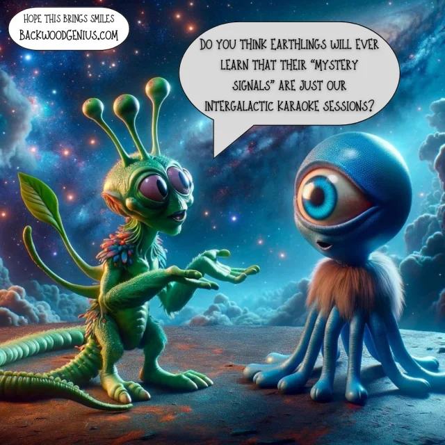 Alien Cartoons — BackwoodGenius original illustration
