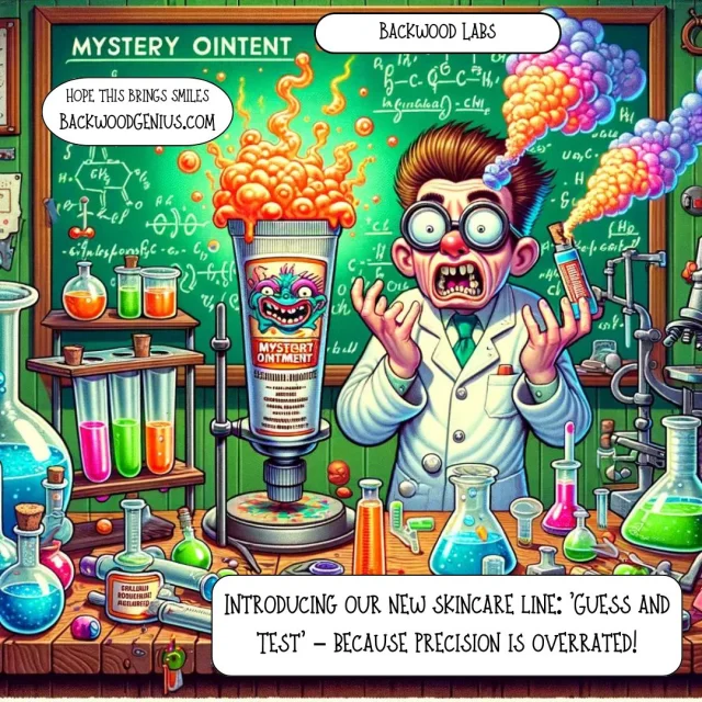 Science with Side Effects — BackwoodGenius original illustration