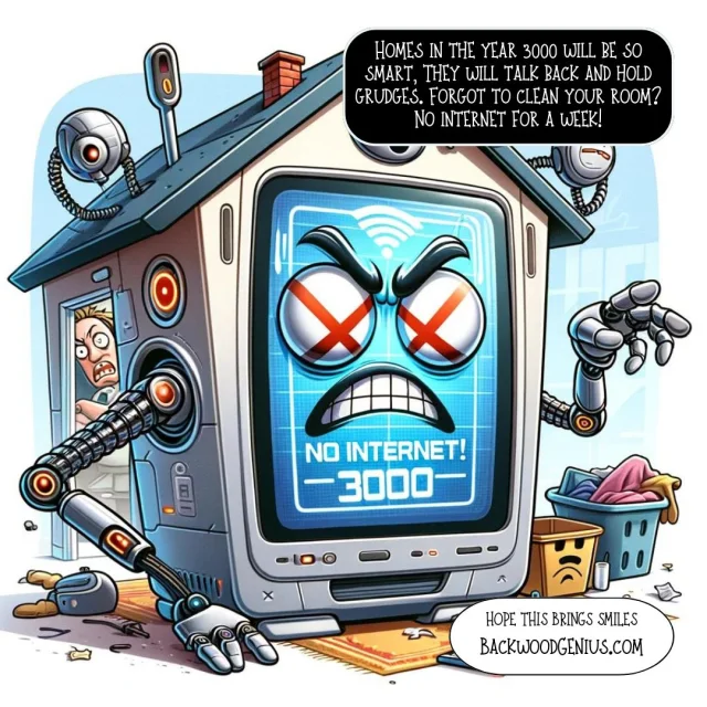 No Internet — BackwoodGenius original illustration