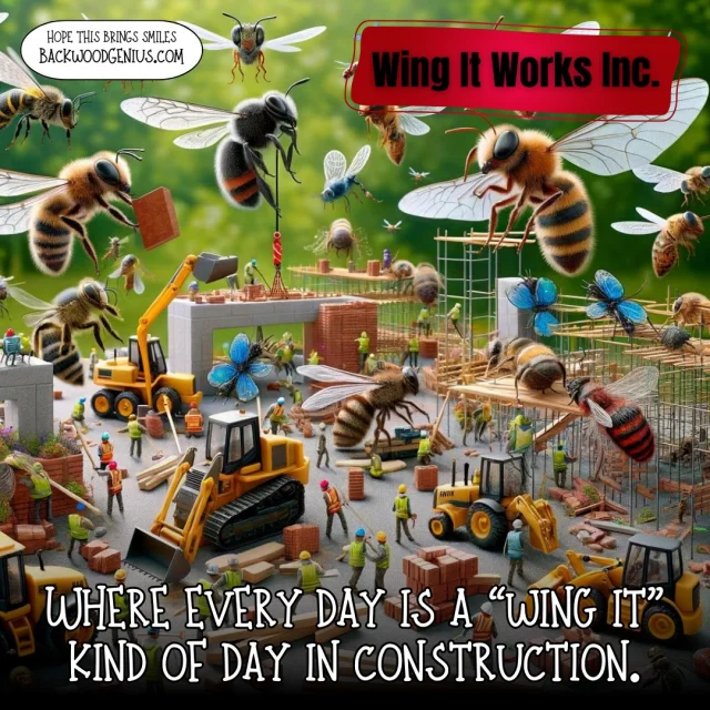 Construction Critters — BackwoodGenius original illustration