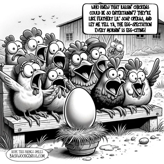 Egg Watch — BackwoodGenius original illustration
